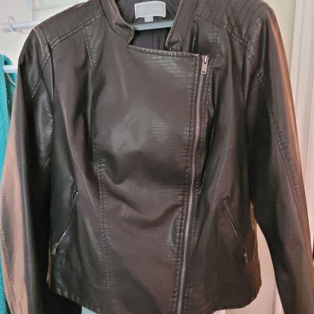 Guillaume Faux Leather Moto Jacket (NWOT)